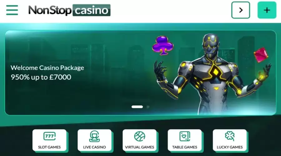 kody bonusowe nonstop casino