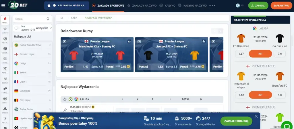 20Bet kod promocyjny