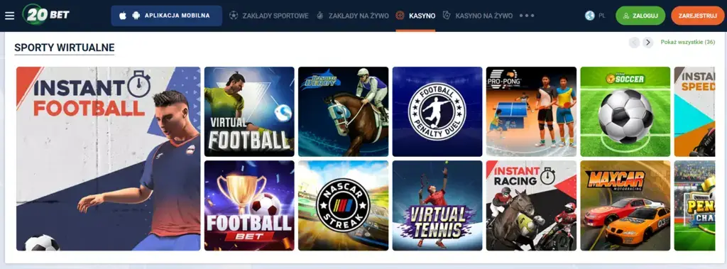 20Bet bonus bez depozytu