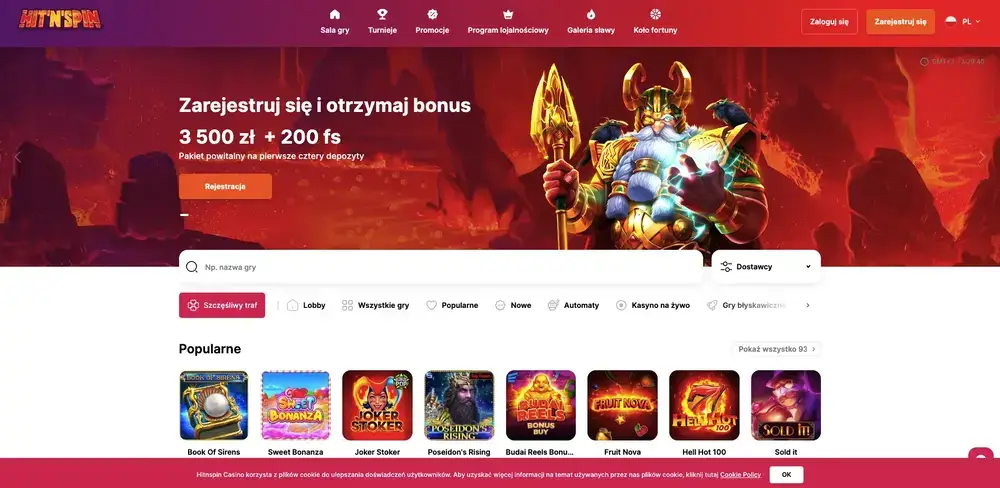 kod promocyjny Hitnspin