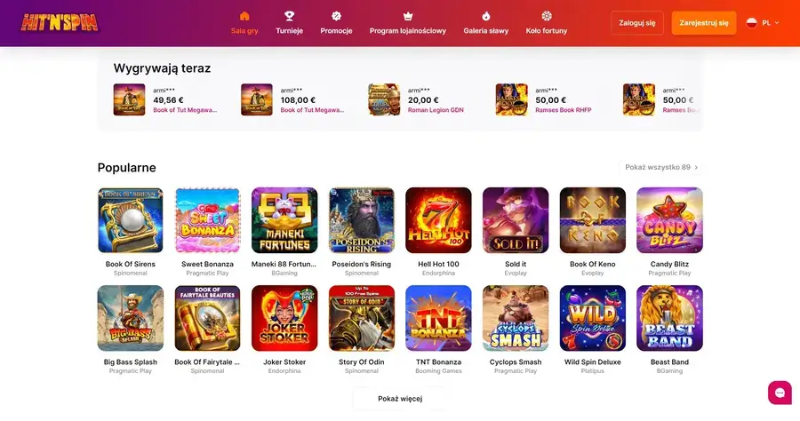 Hitnspin kod promocyjny bez depozytu