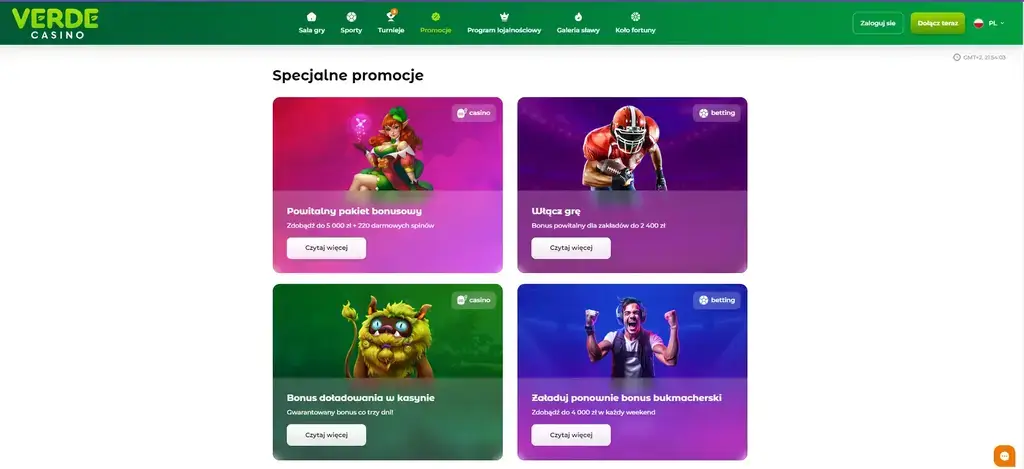 kod promocyjny do Verde Casino