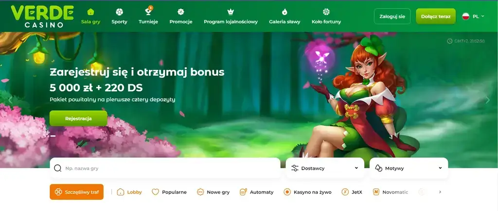 Verde Casino strona internetowa