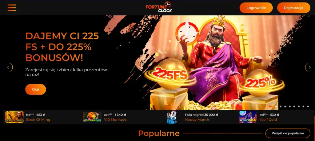 kodu promocyjnego Fortune Clock