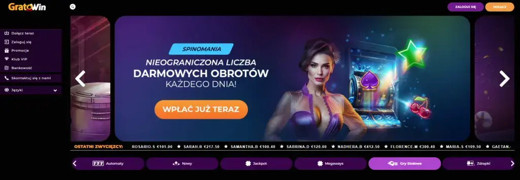 Kod Promocyjny Gratowin Casino