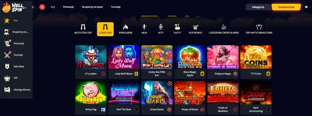 HellSpin kod promocyjny