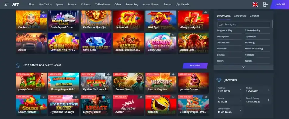 Jet Casino bonus bez depozytu kody bonusowe