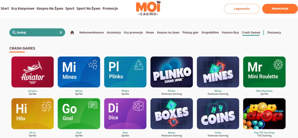 Moi Casino kody promocijne na free spiny