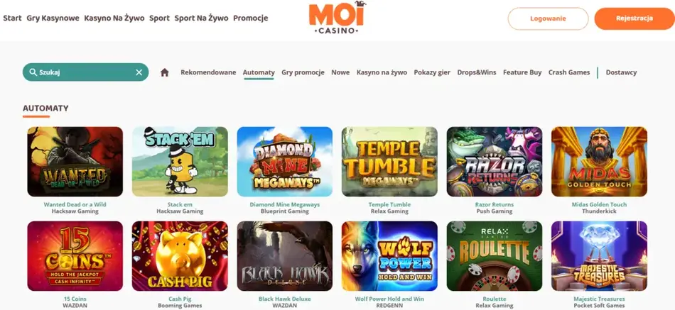 Moi Casino kody bonusowe
