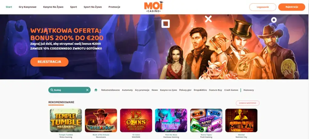 Moi Casino kod na darmowe spiny
