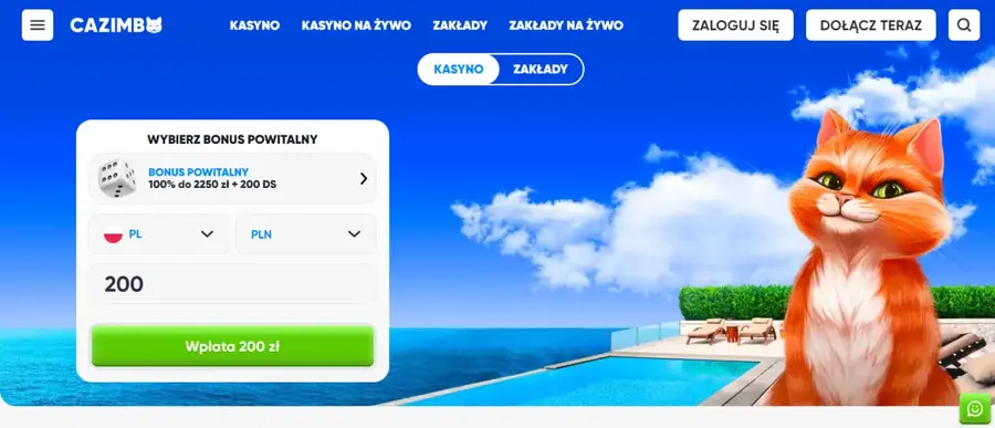 kody promocyjne na darmowe spiny w Cazimbo 