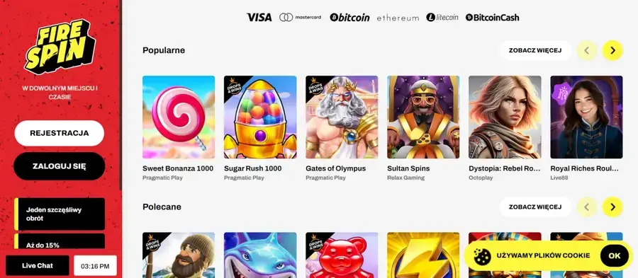 darmowe spiny w kasynie online Firespin