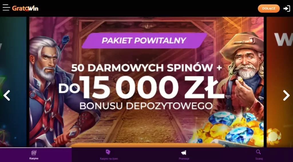 Otrzymaj bonus 50 darmowych spinów w kasynie Gratowin gratowin casino 50 free spins