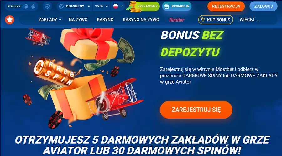 Mostbet 30 free spins