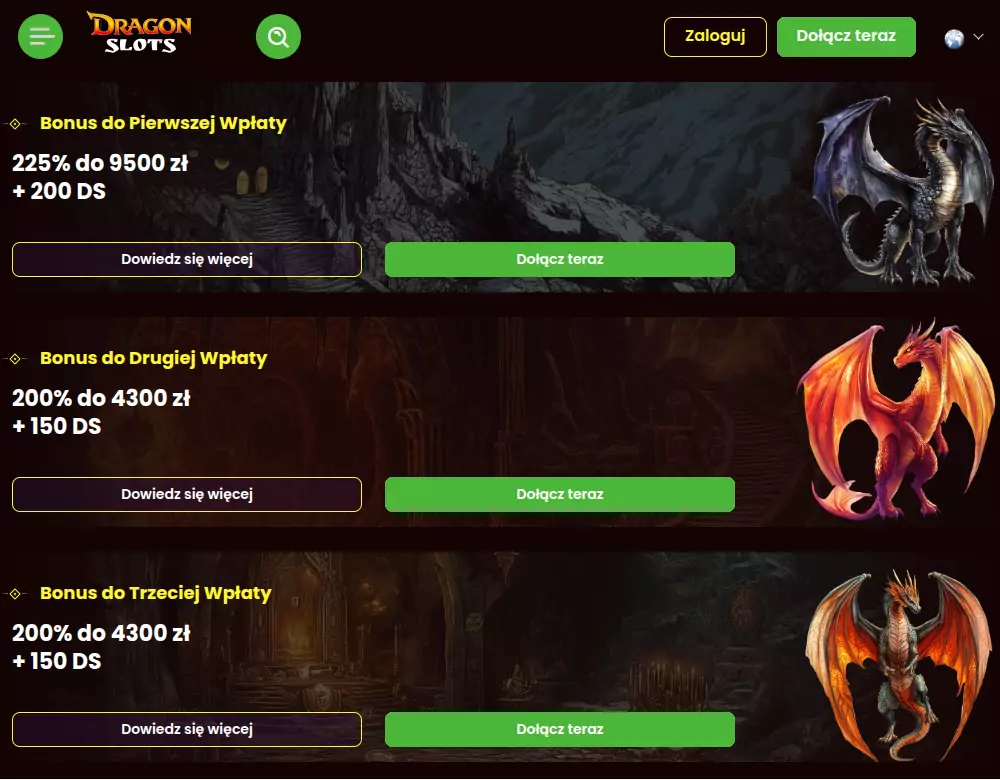 DragonSlots free spins