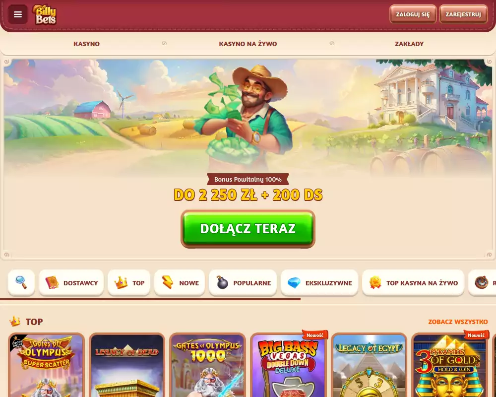 Billybets kod promocyjny bez depozytu