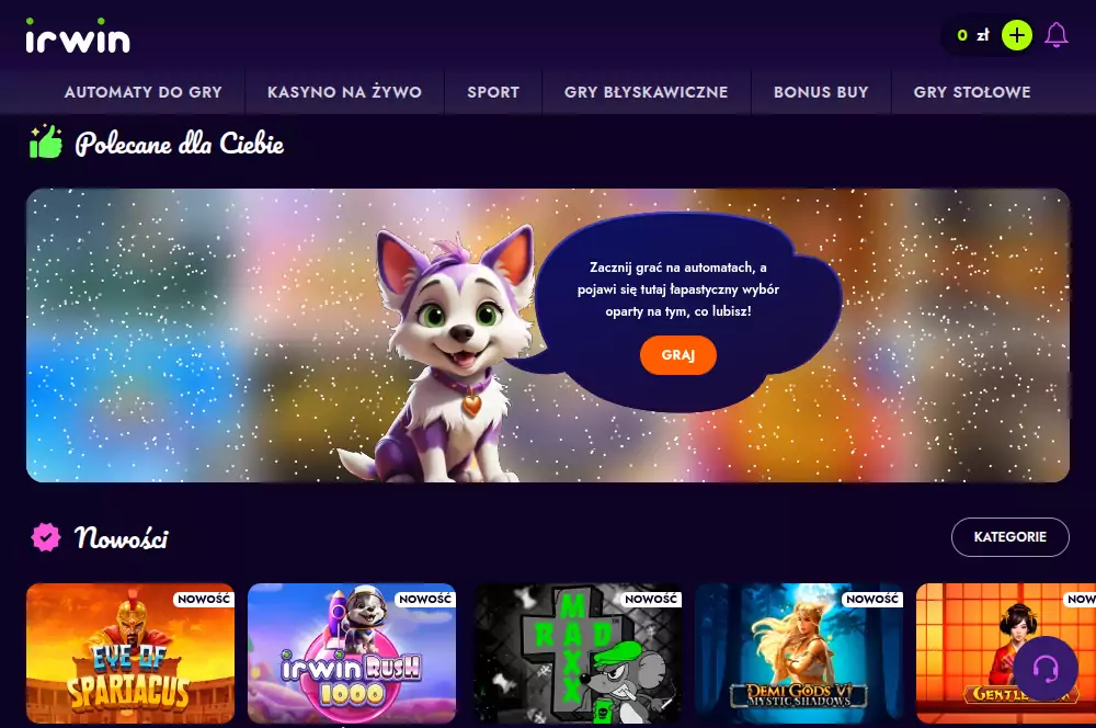 Gry w kasynie IRWIN IRWIN casino no deposit bonus