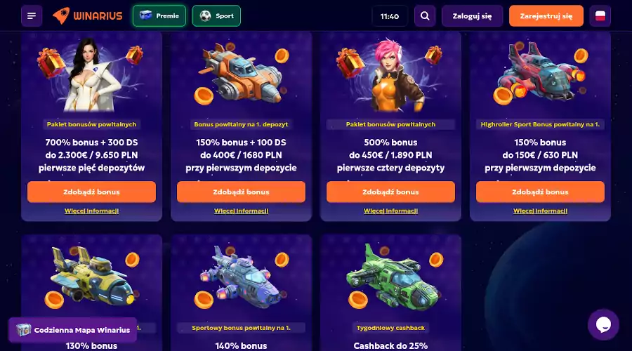 Bonusy w kasynie Winarius winarius casino promo code