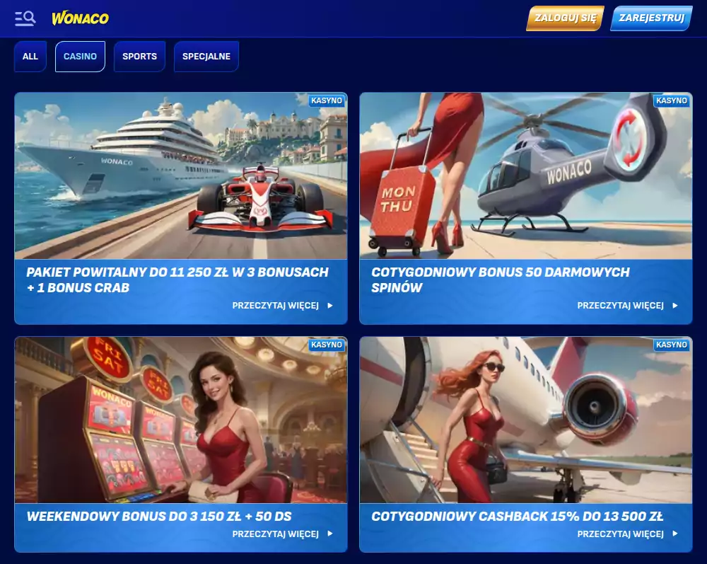 Wonaco casino kod promocijny