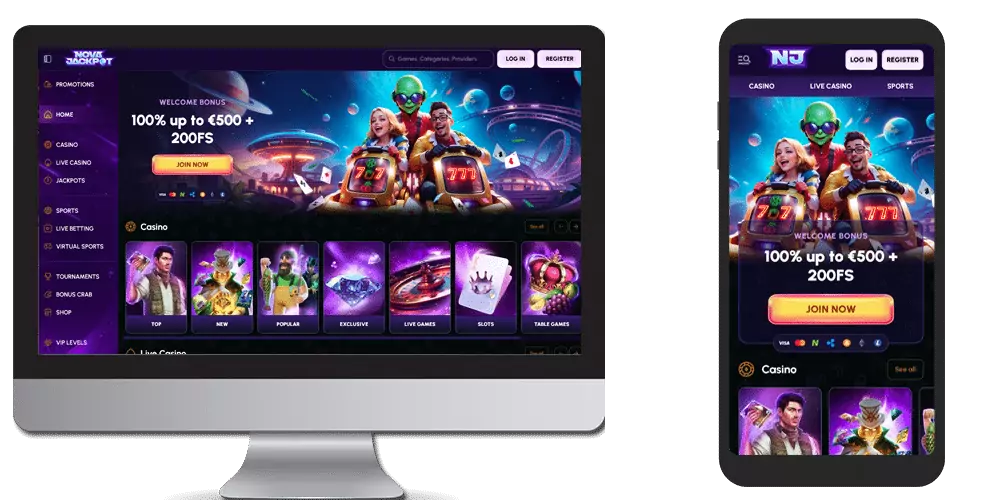 Nova Jackpot kody bonusowe na darmowe spiny