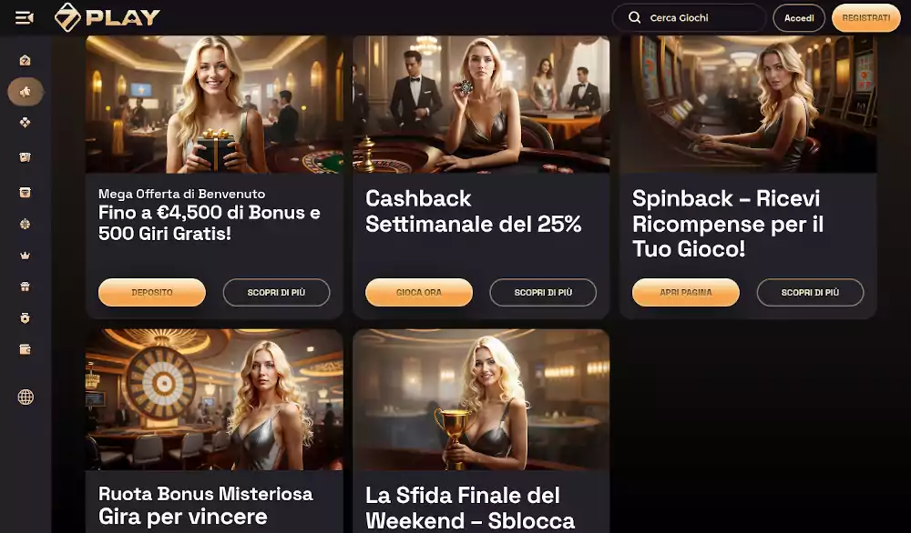 SevenPlay bonus bez depozytu