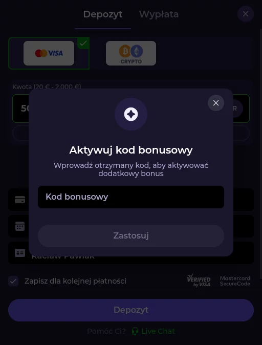 Wykorzystanie BettySpin promo code