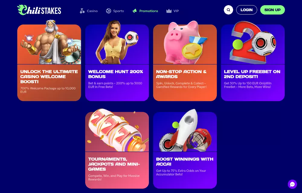 Chilistakes bonus bez depozytu oferowany okresowo przez kasyno