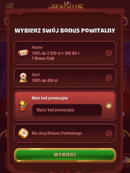 Magius casino promo code podczas rejestracji Magius casino promo code podczas rejestracji