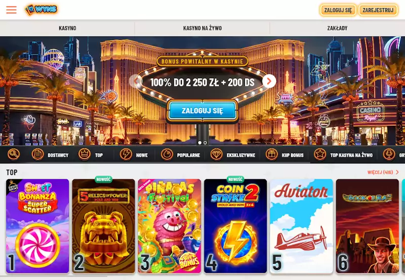 Wyns casino strona główna