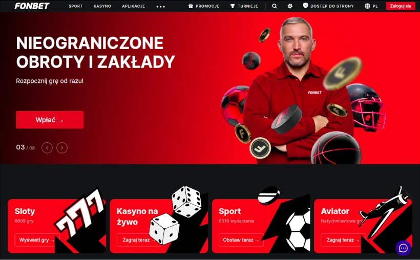 Fonbet casino bonus bez depozytu