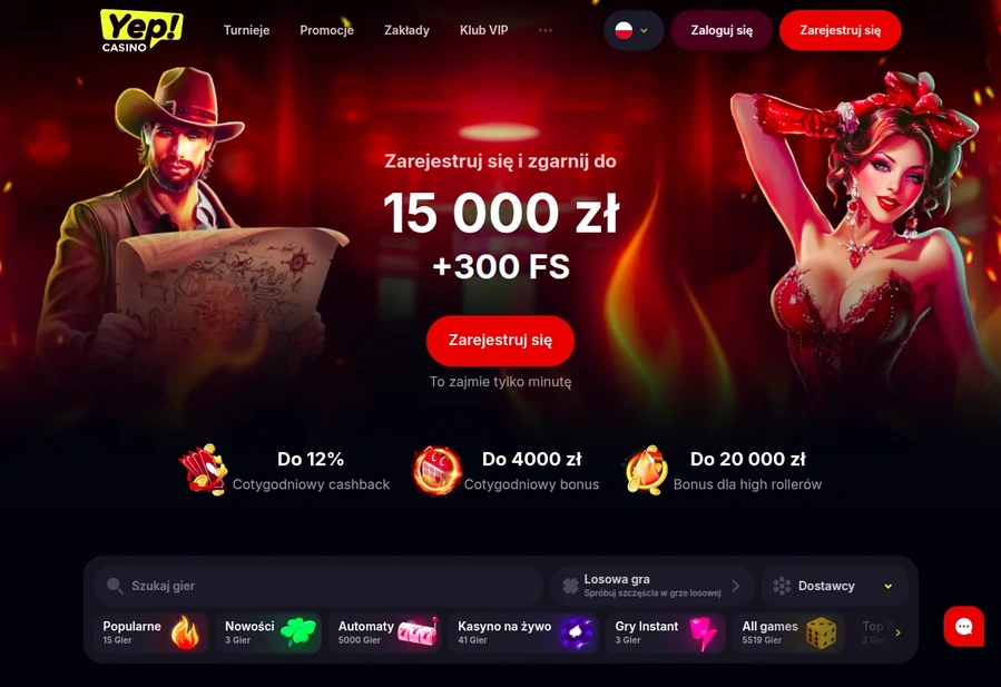 Yep casino strona główna